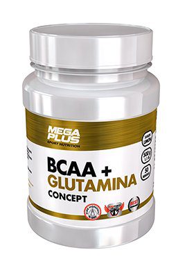 bcaa-glutamina-concept